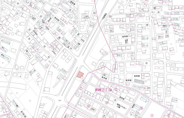 宇都宮市峰町　分譲地　区画B　の地図