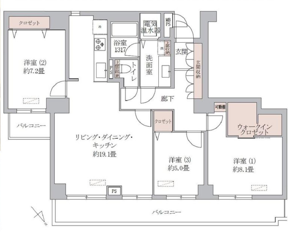 ヴェラハイツ小石川の間取り