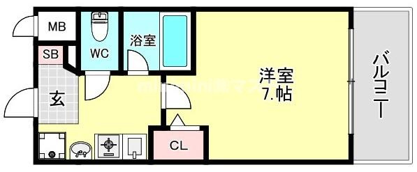 エスリード梅田西第3の間取り
