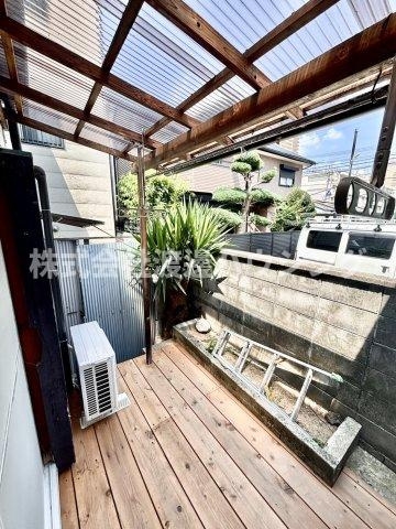 大東市大野1丁目テラスハウスのバルコニー