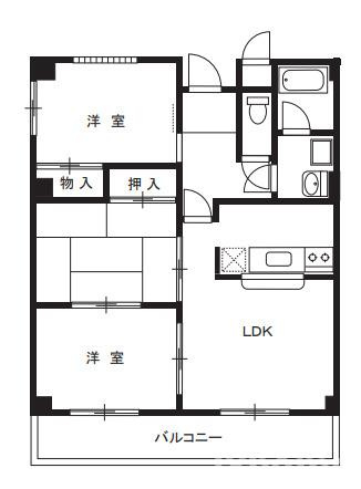 サンハート南茨木の間取り