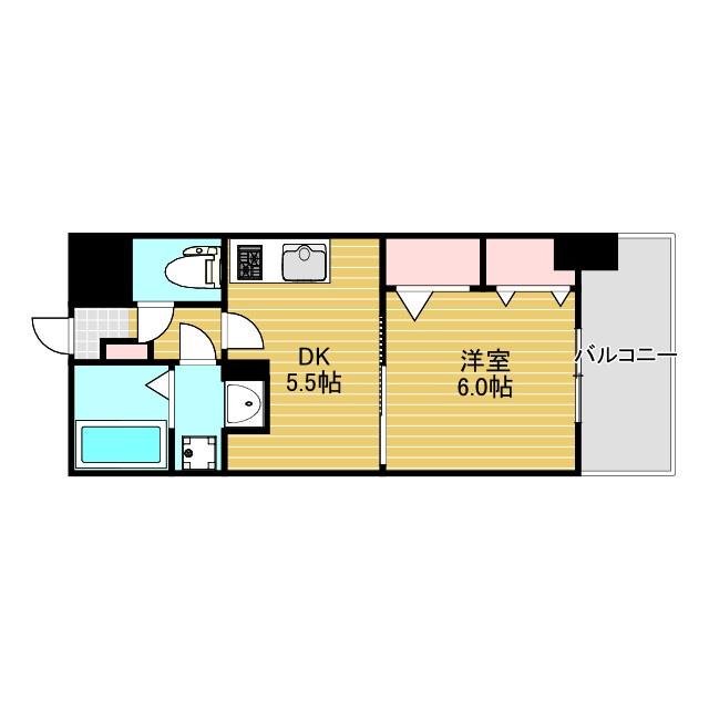 シーナリ江坂の間取り