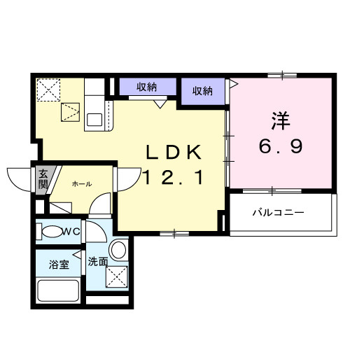 ヒカルサ泉大津条南町の間取り