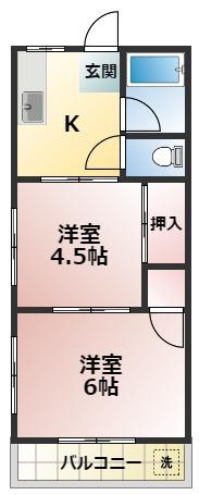 杉浦荘の間取り