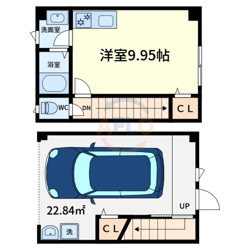 GARAGE HOUSE WOODSの間取り|GARAGE HOUSE WOODS　間取り
