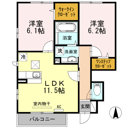 【間取り】 | フロンティアA棟