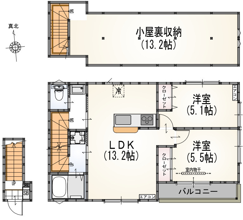 サンライズ万願寺の間取り