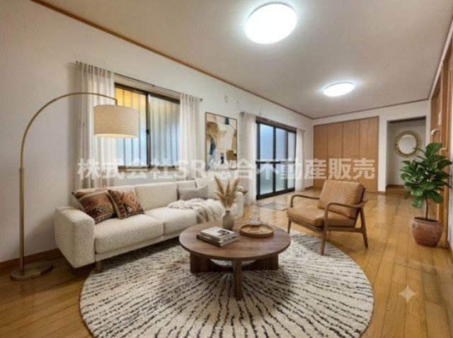 若江東町1丁目中古戸建の居間・リビング|リビングは広々12帖♪ご家族でゆったりとお過ごしいただける空間です！（家具はCGによるイメージです。）