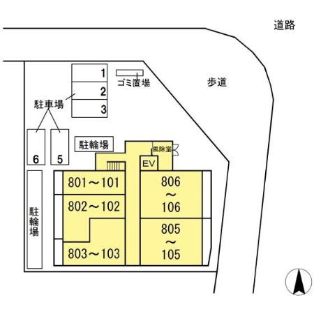 LIGHT HOUSEの区画図