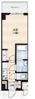 大阪市東成区大今里西３丁目の賃貸マンションの間取り