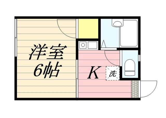 スカイコートB棟の間取り|別号室タイプ