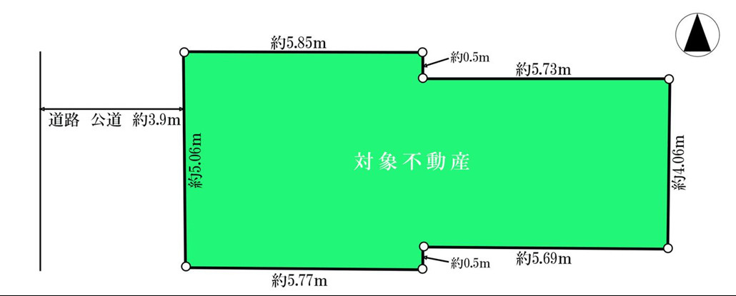 渋谷区神宮前３丁目売地の土地図
