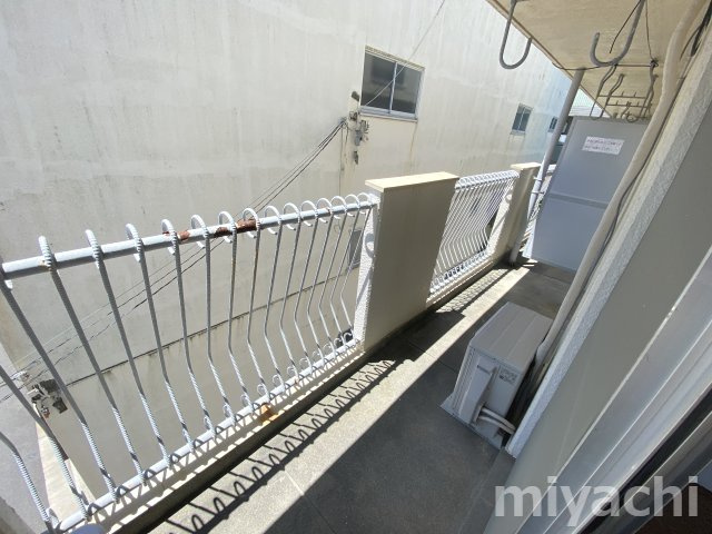 クオリア鷹匠町のバルコニー