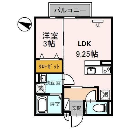 クラインガルテン　Ａ棟の間取り