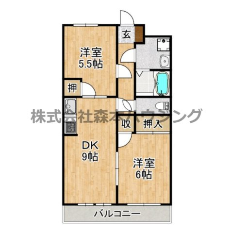 【間取り】 | 　カサベルデ交野