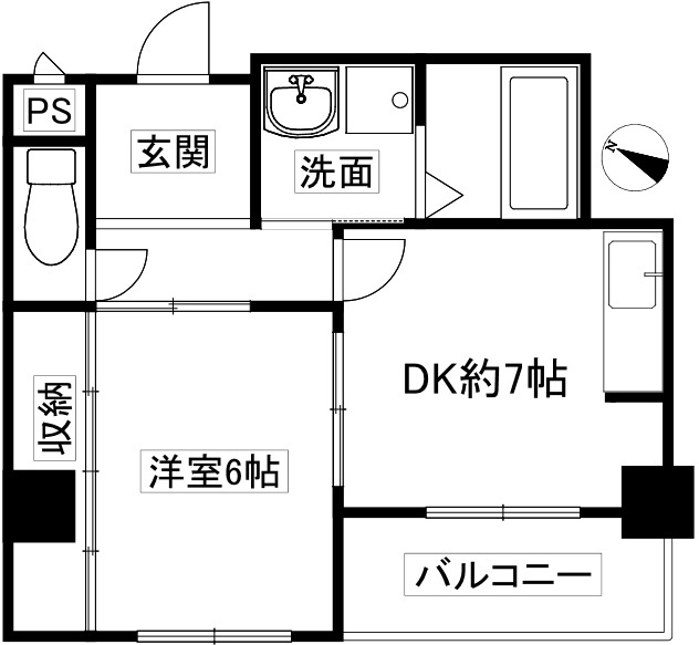 タウンコート六甲の間取り