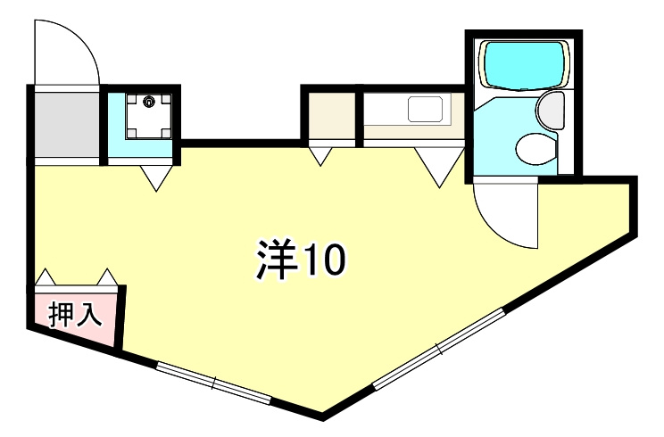神戸市灘区永手町３丁目の賃貸マンションの間取り