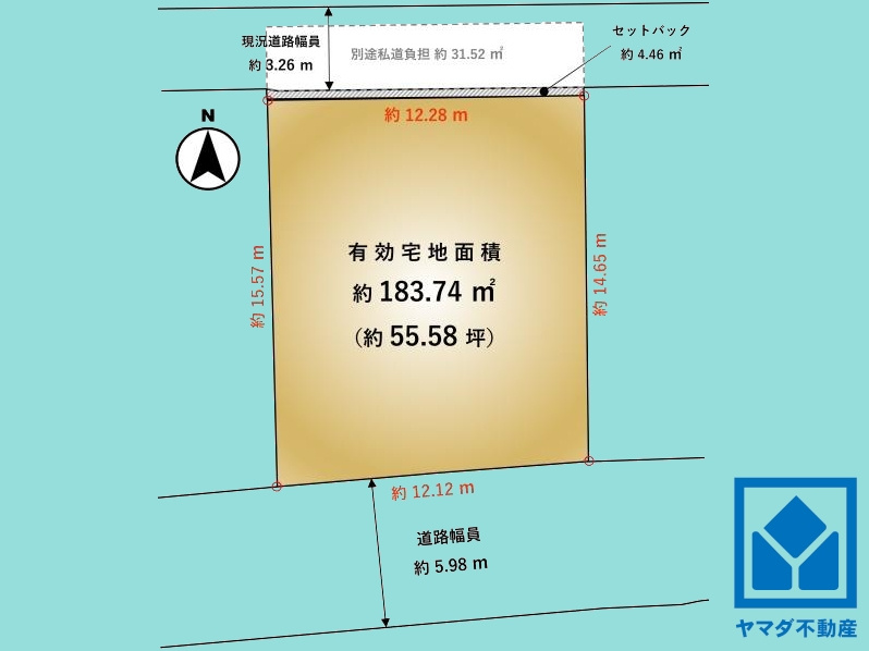 伏見区桃山水野左近西町の土地図