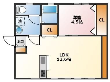 ミューズ白ゆりの間取り|間取りです。