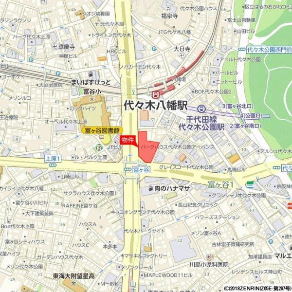 Ｂｒｉｌｌｉａ　Ｔｏｗｅｒ代々木公園ＣＬＡＳＳＹの地図