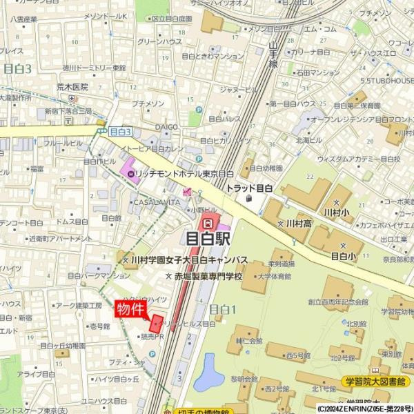 グリーンヒルズ目白の地図