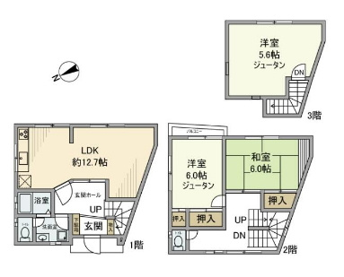 【間取り】 | 本町戸建て