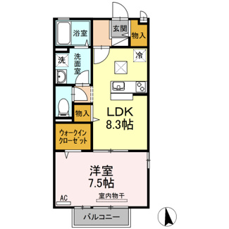 【間取り】 | ディアコート壱番館 Ⅰ
