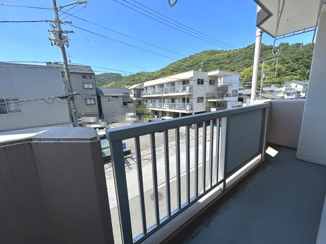 千頭マンションのバルコニー