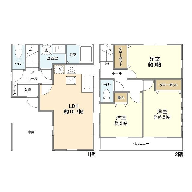 市場西中町貸家の間取り|間取りです。