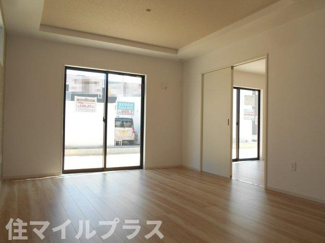【居間・リビング】 | 郡山市富久山町福原新築一戸建て4棟 | 使いやすいリビングです