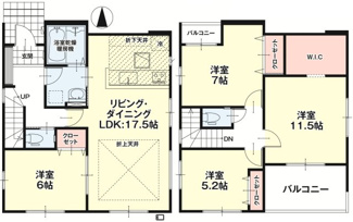 【間取り】 | 郡山市富久山町福原新築一戸建て4棟