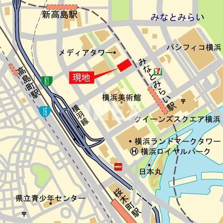 みなとみらいミッドスクエアザ・タワーレジデンスの地図
