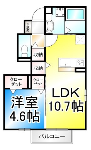 グランディール宮田の間取り