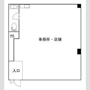 大津市大萱１丁目の事務所の間取り