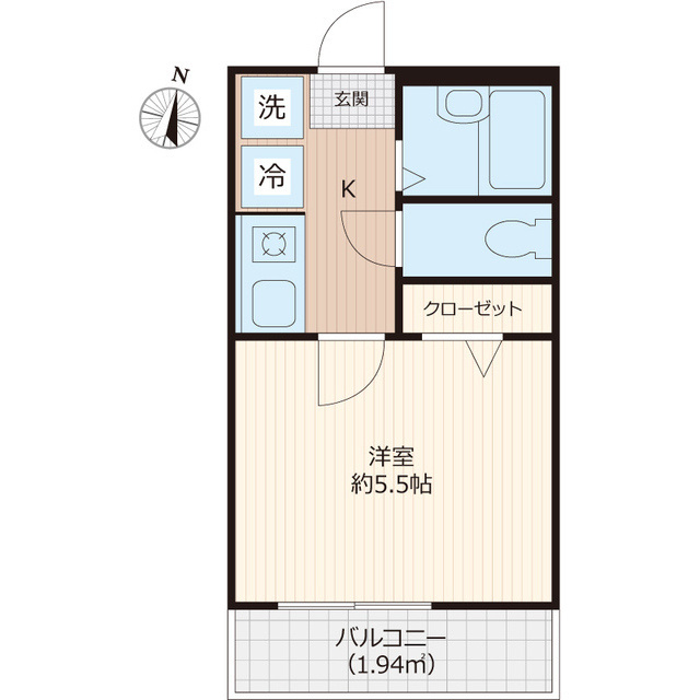 グランフェリオ横浜元町の間取り