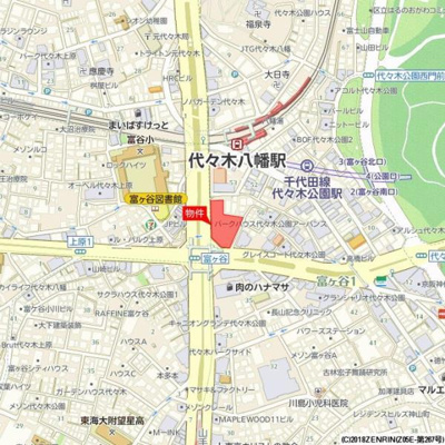 【地図】 | Ｂｒｉｌｌｉａ　Ｔｏｗｅｒ代々木公園ＣＬＡＳＳＹ