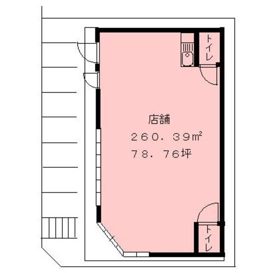 那加織田町店舗の間取り