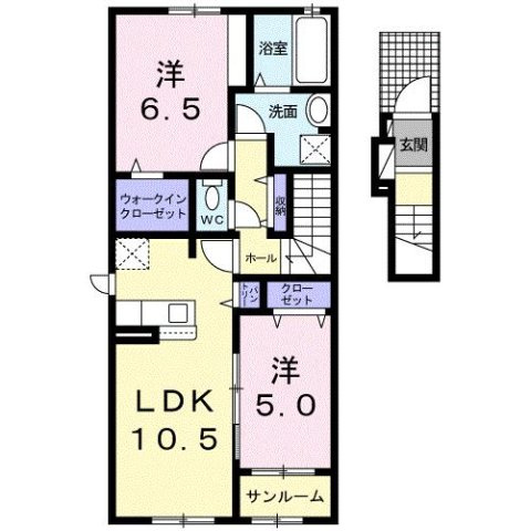 ヴィラ　アミングの間取り
