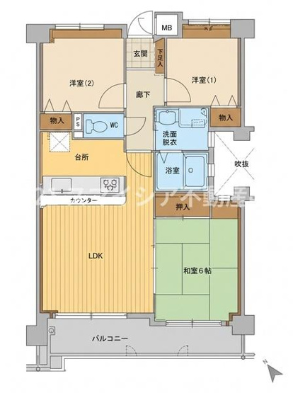 【間取り】 | ラウンドコート星ケ丘