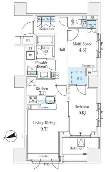 【間取り】 | パークホームズ市谷薬王寺セントガレリア