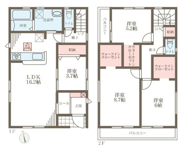 リーブルガーデン玉手町 ３号棟 ／新築一戸建の間取り