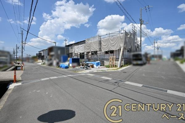 磯城郡田原本町黒田 ２号棟 ／新築一戸建の前面道路含む現地写真|■現地撮影写真■前面道路約６ｍと広々開放的です！