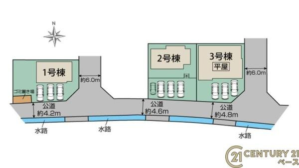 磯城郡田原本町黒田 ３号棟 ／新築一戸建の区画図|■こちらの物件は３号棟です！■