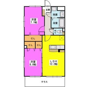 【間取り】 | ソシア ハイネスⅡ