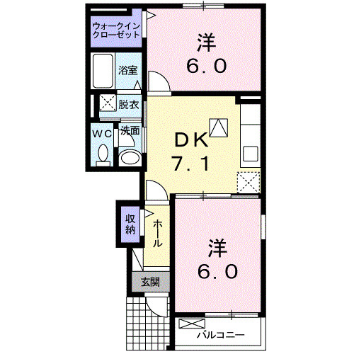【間取り】 | グッドベル　Ｂ