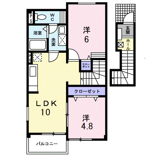 エントランス　弐番館の間取り