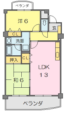 シャトー永明の間取り