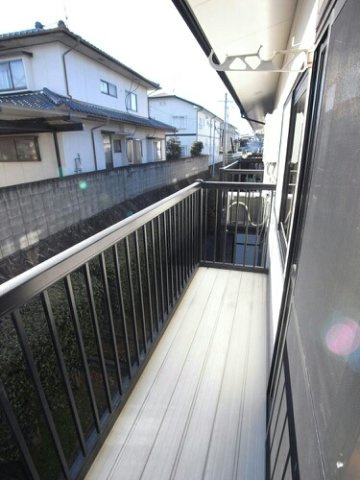 ヒルズ栗林Ａのバルコニー