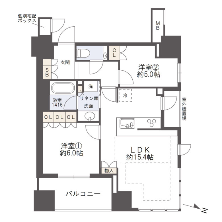 ザ・パークハウス大阪梅田タワー　中津小学校区の間取り|ザ・パークハウス大阪梅田タワー　間取り