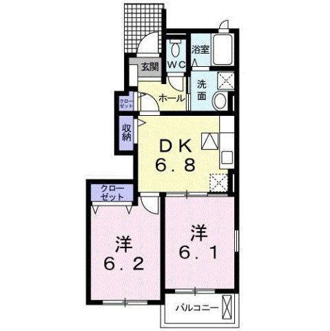 【間取り】 | グリシーナ　Ｂ
